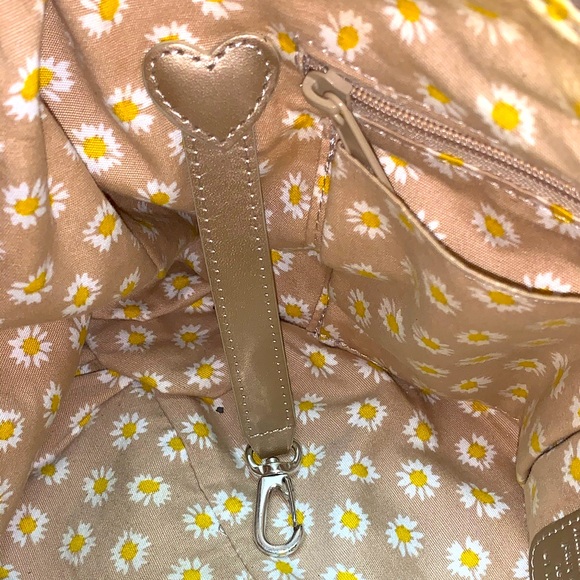 Brighton VTG Kodiak Soft Pebbled Leather 4-pocket Purse Metallic/Bronze Hobo Bag - Picture 9 of 9